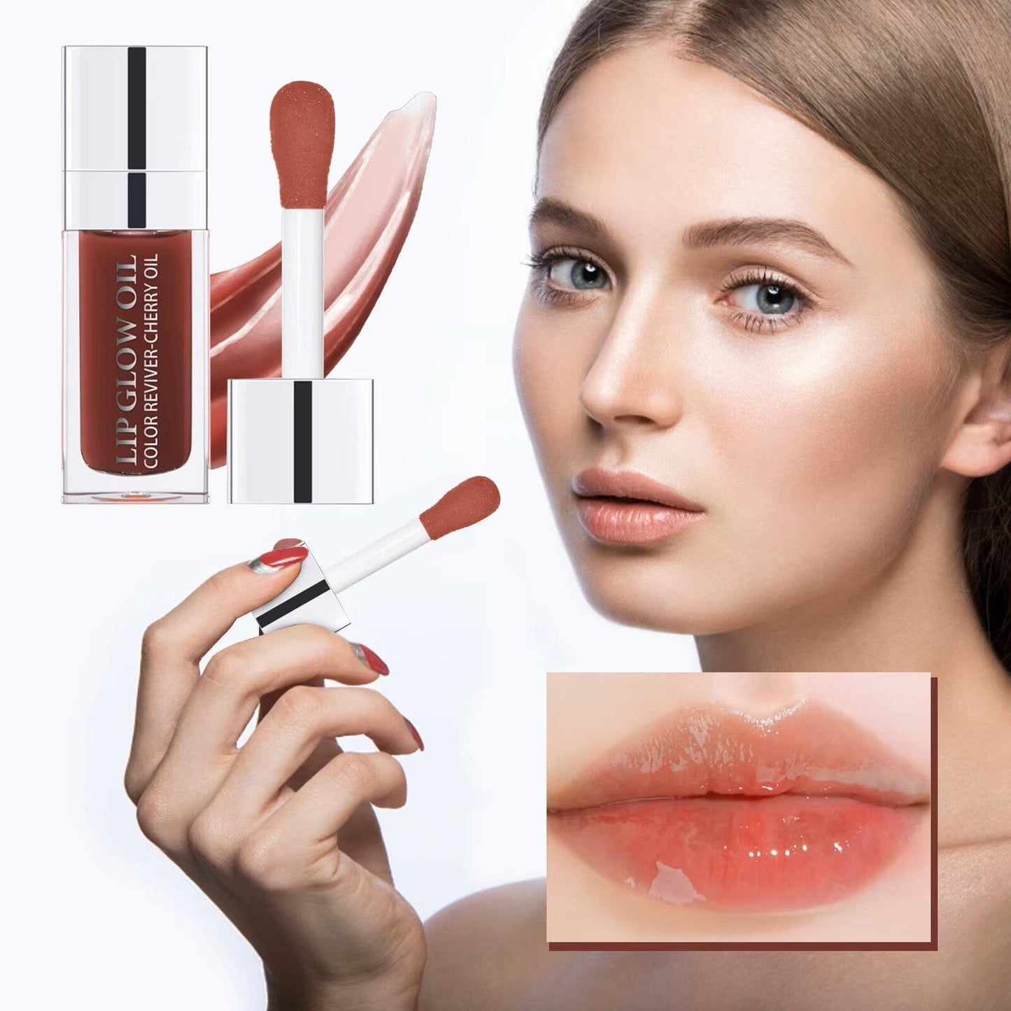 Huile pour Lèvres - CherryGloss™ - Acajou - Beauté Éclair
