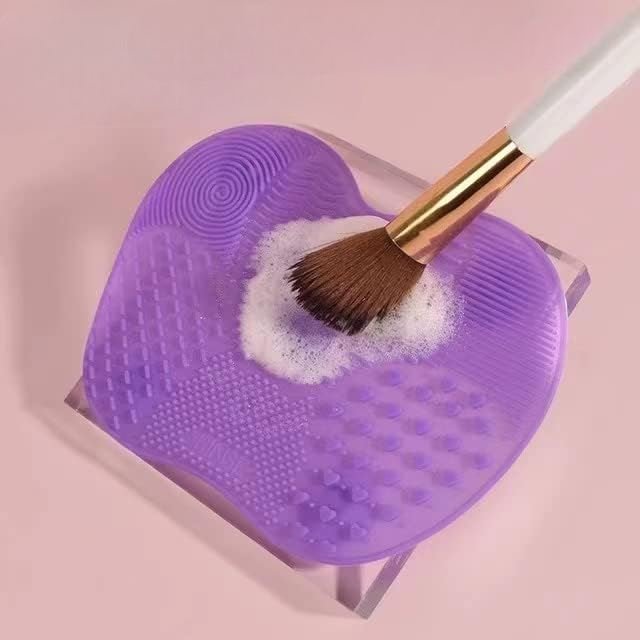 Nettoyant pour pinceau maquillage - MakeupBrushCleaner™ - Violet - Beauté Éclair