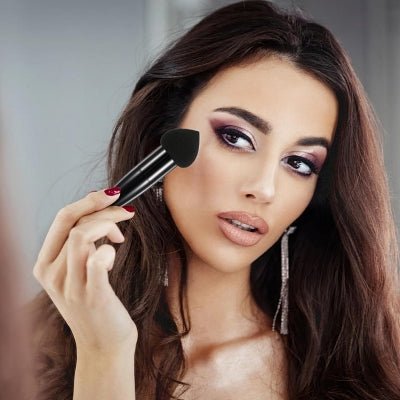 Pinceau Maquillage - PowderCosmeticBrushes™ - Noir - Beauté Éclair