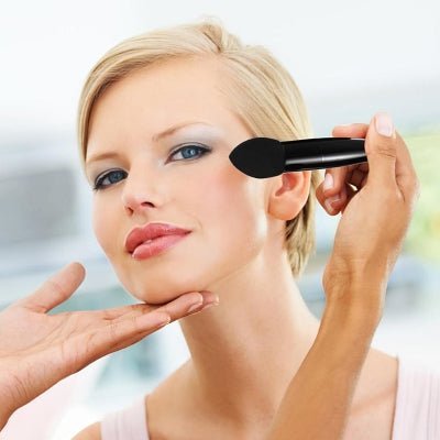 Pinceau Maquillage - PowderCosmeticBrushes™ - Noir - Beauté Éclair
