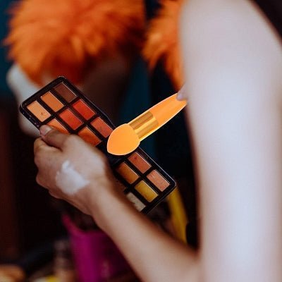 Pinceau Maquillage - PowderCosmeticBrushes™ - Orange - Beauté Éclair