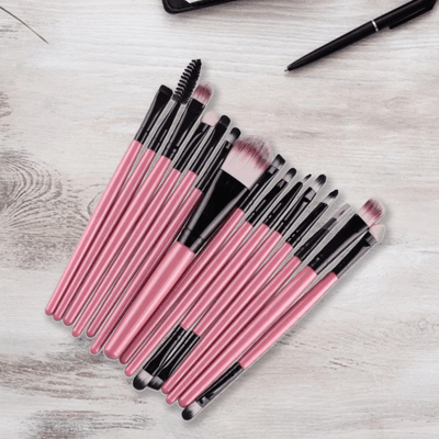 Pinceaux Maquillage - ProBrushSet™ - Rose - Beauté Éclair