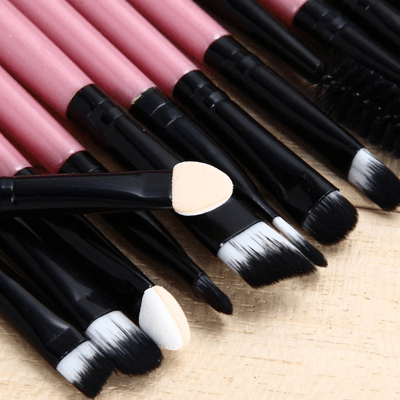 Pinceaux Maquillage - ProBrushSet™ - Rose - Beauté Éclair