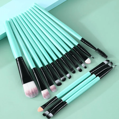Pinceaux Maquillage - ProBrushSet™ - Vert - Beauté Éclair