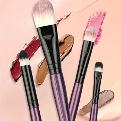Pinceaux Maquillage - ProBrushSet™ - Violet - Beauté Éclair