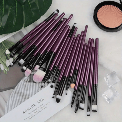 Pinceaux Maquillage - ProBrushSet™ - Violet - Beauté Éclair